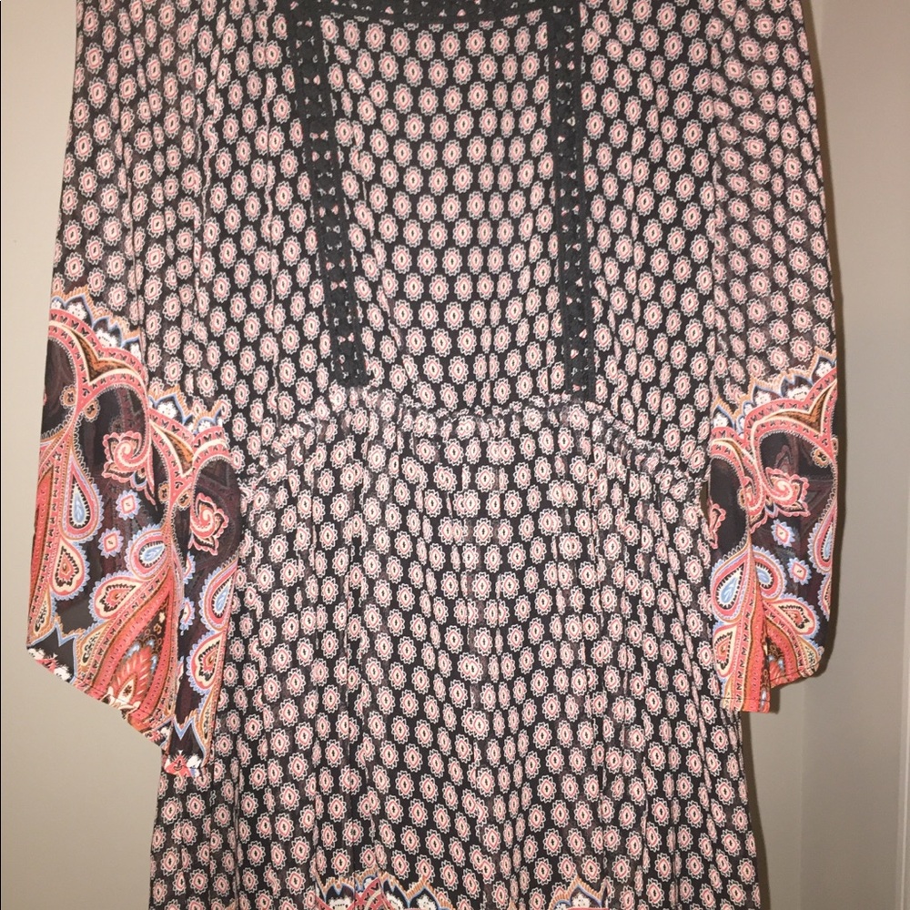 Multi colored shirt dress